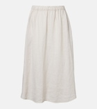 Velvet Virginia linen midi skirt