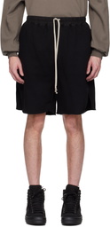 Rick Owens DRKSHDW Black Hollywood Long Boxers Butt Zipp Shorts