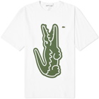 Comme des Garçons SHIRT Men's x Lacoste Vertical Croc T-Shirt in White/Green