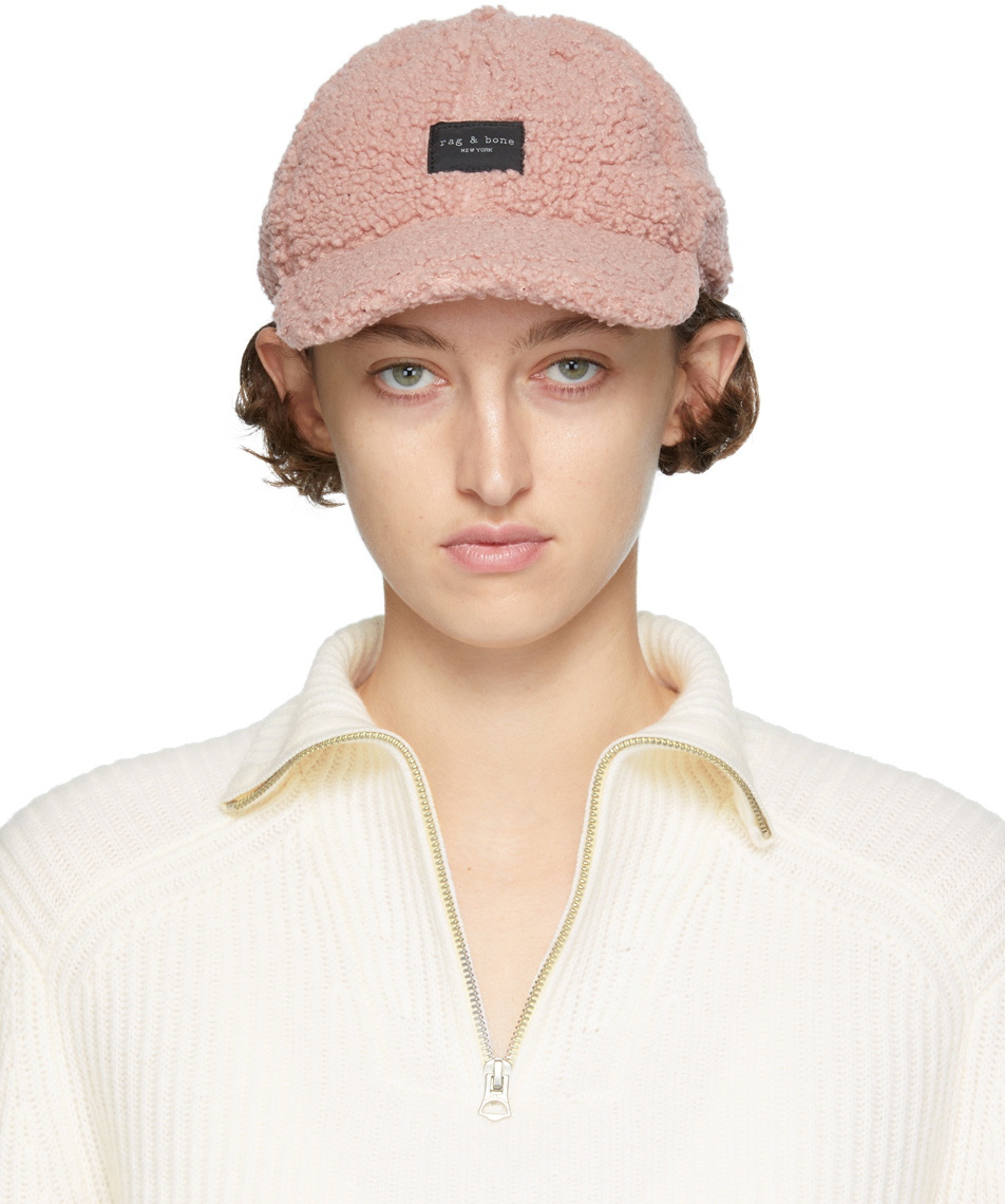 rag & bone Pink Addison Baseball Cap Rag and Bone