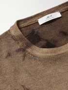 Mr P. - Spray-Dyed Merino Wool Sweater - Brown