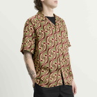 Drôle de Monsieur Men's Viscose Chain Link Monogram Shirt in Brown
