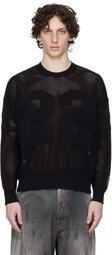 AMIRI Black '22' Crew Sweater