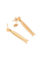 Anni LU Hippie Fish 18kt Gold-plated Drop Earrings - One Size