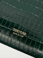 TOM FORD - Croc-Effect Leather Pouch