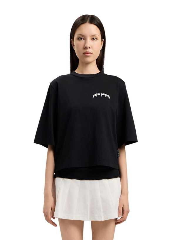 Photo: Palm Angels Mini Curved Logo Boxy T-Shirt