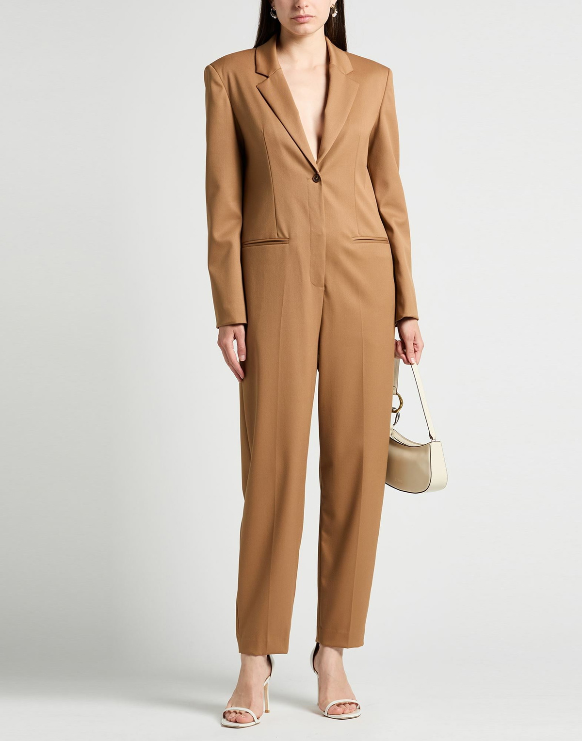 Erika Cavallini Womens Jumpsuit in Camel