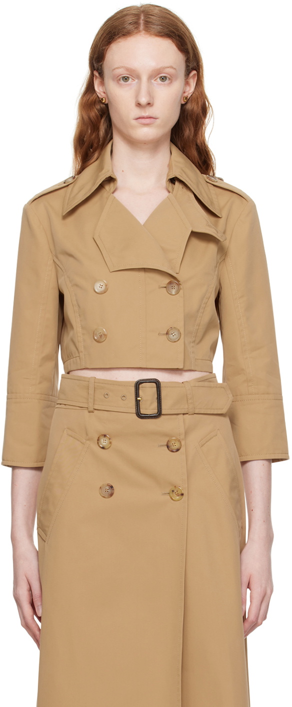 Moschino Beige Cropped Jacket