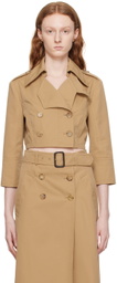 Moschino Beige Cropped Jacket