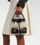 Ferragamo Harley Mini canvas bucket bag