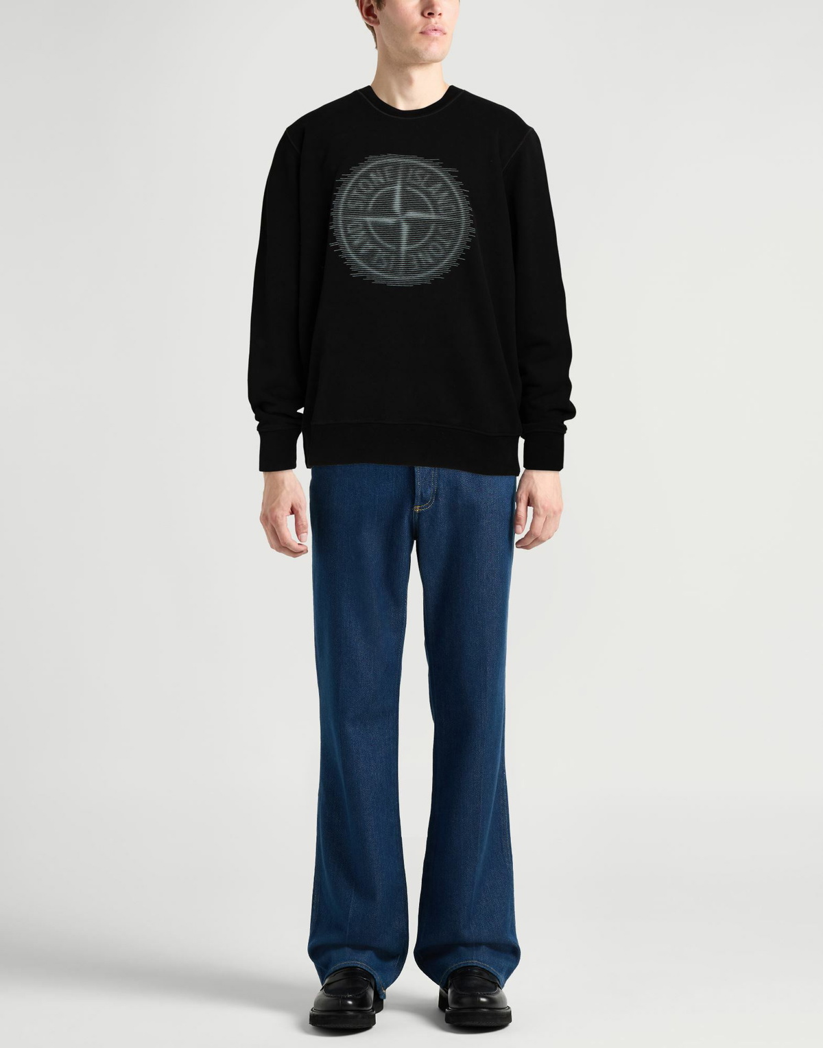 Stone Island Mens Sweatshirt in Black