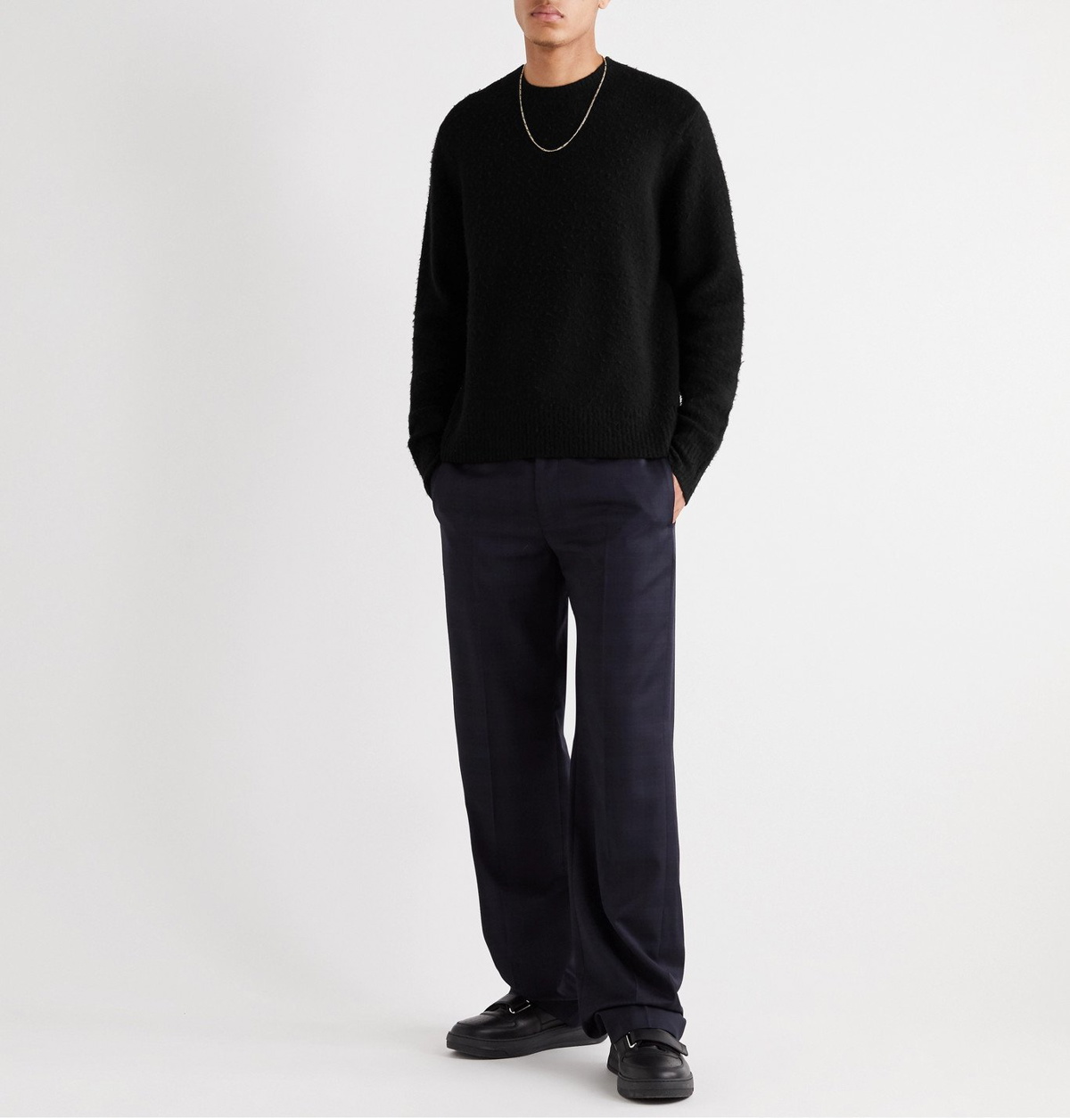 Acne Studios - Pilled Wool and Cashmere-Blend Sweater - Black Acne Studios