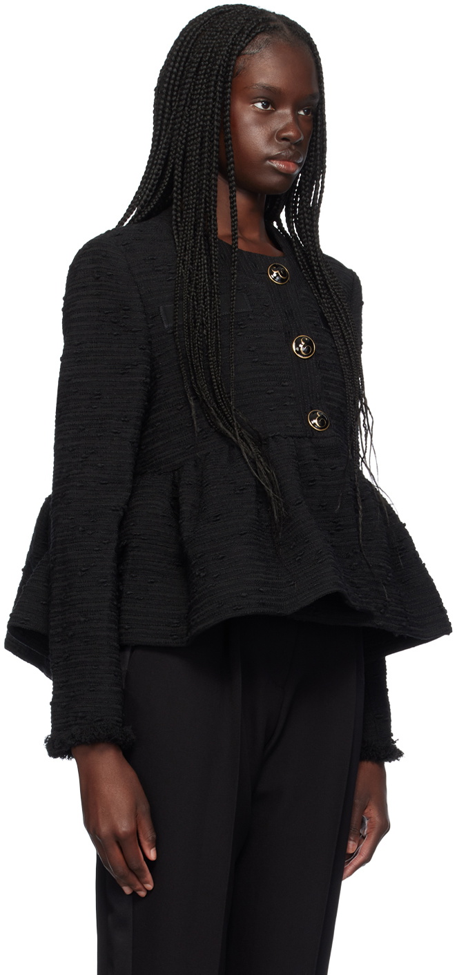 Erdem Black Peplum Jacket