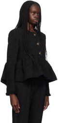 Erdem Black Peplum Jacket