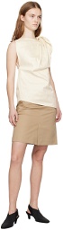 TOTEME Taupe Trench Miniskirt