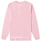 AAPE Men's Long Sleeve Now T-Shirt in Pink