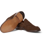 Tricker's - James Suede Penny Loafers - Men - Chocolate