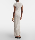 SIR Solange knitted semi-sheer maxi dress