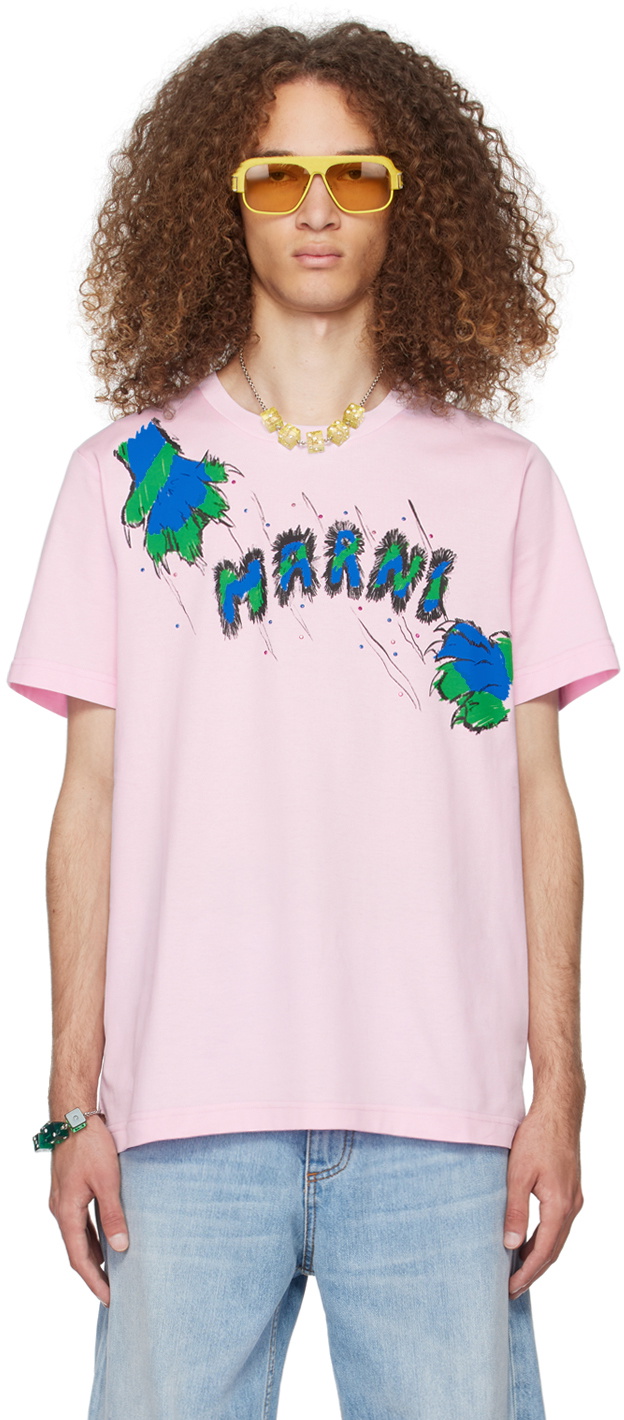 Marni SSENSE Exclusive Pink T-Shirt Marni