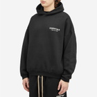 Fear of God ESSENTIALS Men's Core Logo Fleece Hoodie in Black
