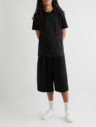 Comme des Garçons SHIRT - Slim-Fit Appliquéd Cotton-Jersey T-Shirt - Black