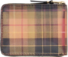 COMME des GARÇONS WALLETS Red & Yellow Lenticular Tartan Wallet