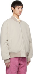 Acne Studios Gray Reversible Bomber Jacket