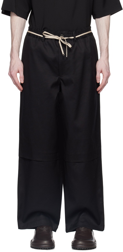 Photo: Emporio Armani Black Double Trousers