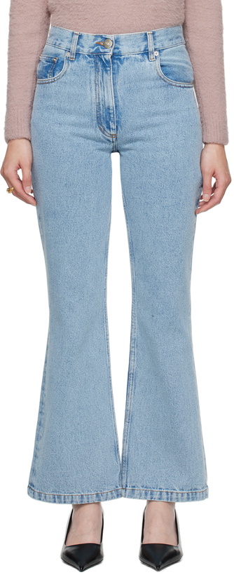 Photo: Ernest W. Baker Blue Flared Jeans