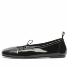 ALOHAS Women's Rosalind Black Patent Leather Ballet Flats in Onix Black