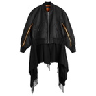 Undercover Women's Multi Layer Bomber Jacket in Black