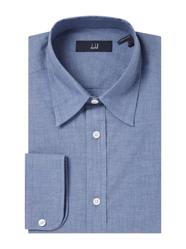 Photo: Dunhill - Cotton-Chambray Shirt - Blue