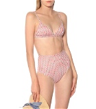 Asceno - Deia wave-print bikini bottoms