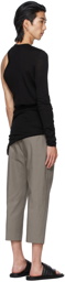 Rick Owens Black Wool Banana Top