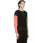 Homme Plisse Issey Miyake Black Tuxedo Waistcoat