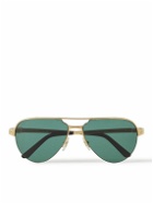 Cartier Eyewear - Aviator-Style Gold-Tone and Acetate Sunglasses