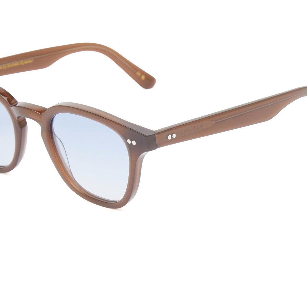 Monokel River Sunglasses in Chocolate/Blue 