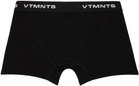 VTMNTS Black Logo-Woven Boxer Briefs