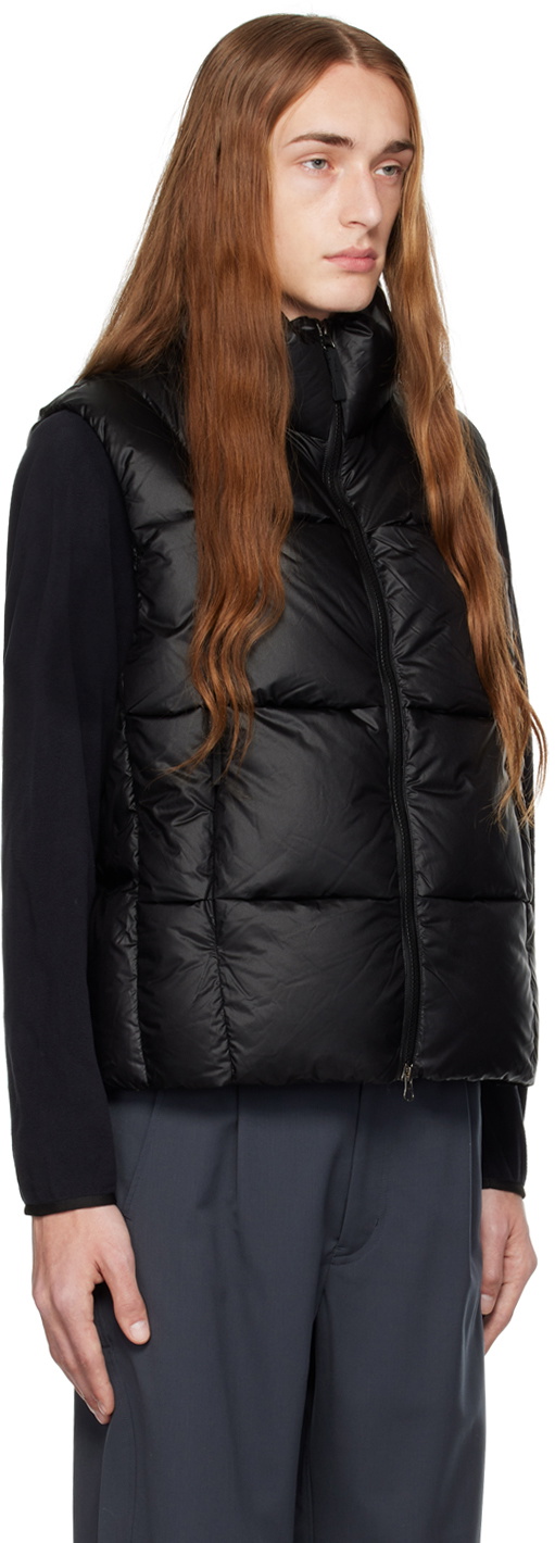 Goldwin 0 Black Three-Dimensional Down Vest Goldwin 0