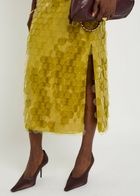 Roksanda Halin Embellished Midi Mesh Skirt Olive