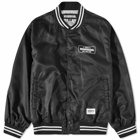 Neighborhood Men's Logo Baseball Jacket in Black