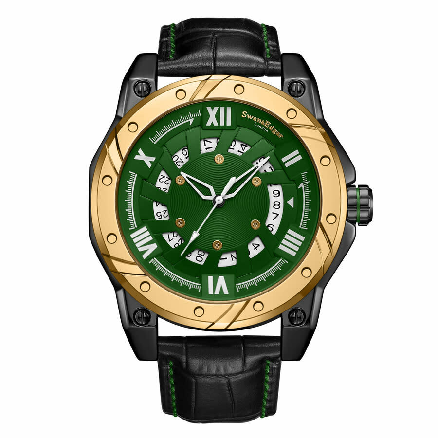 Swan & Edgar Engineer Automatic Green Dial Mens Watch SE1641