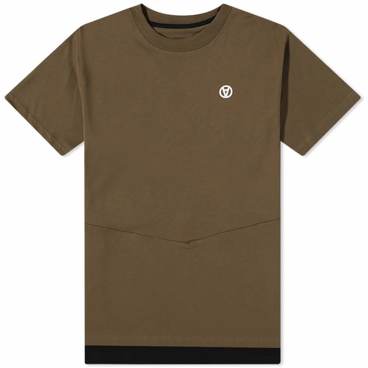 Photo: Acronym Men's 100% Organic Cotton Short Sleeve T-shirt in Raf Green/Black