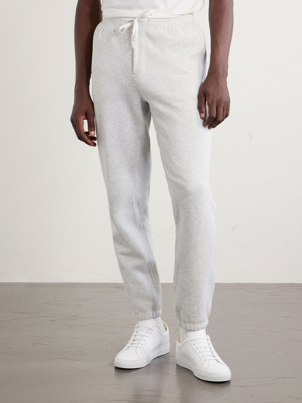 Lululemon - Steady State Tapered Cotton-Blend Jersey Sweatpants - Gray