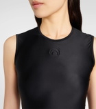Marine Serre Draped jersey maxi dress