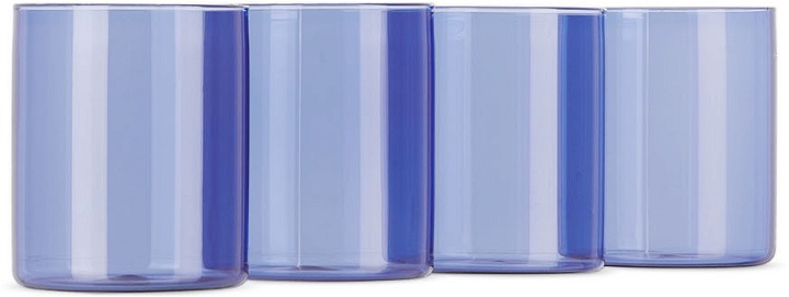 Photo: Ichendorf Milano Blue Cilindro Water Glass Set, 4 pcs
