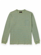 Beams Plus - Indigo Striped Cotton-Jersey T-Shirt - Green