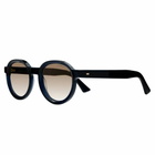 Cutler and Gross 1384-02 Sun 49mm Classic Blue Navy / Grad Brown Lens Flash G