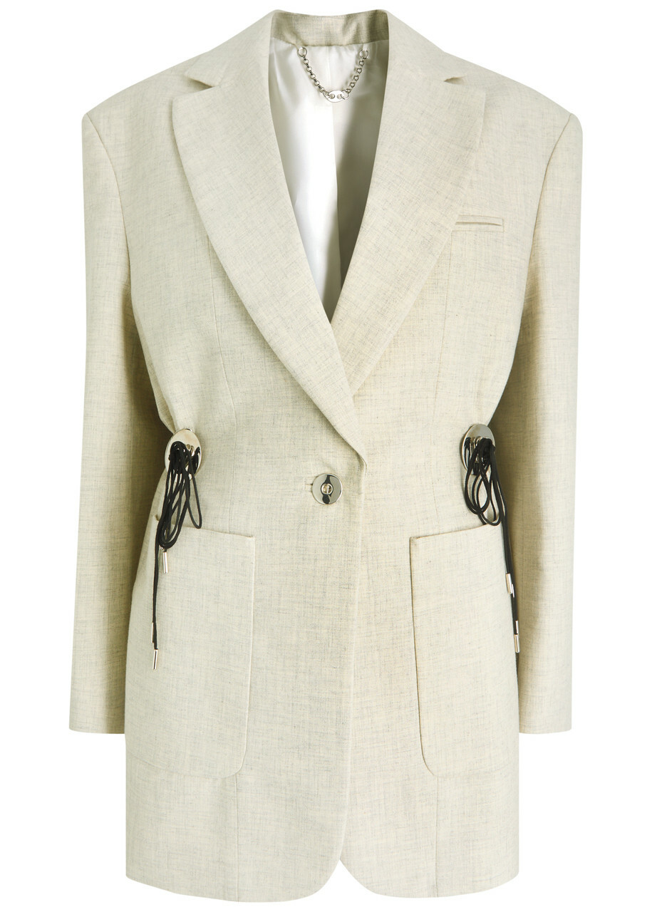 Rabanne Fringed lamé tweed jacket Paco Rabanne