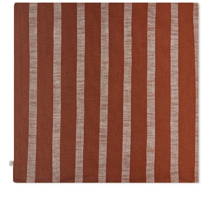 Photo: House Doctor Men's Thame Cushion Cover in Brown Stripe